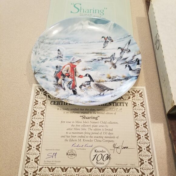 Sharing plate vintage Bradford Exchange collection with coa and original box - Picture 5 of 9